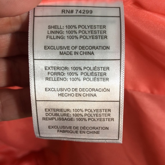 Toddler REEBOK Bubblegum Pink Puffer Jacket 2T - Picture 13 of 14